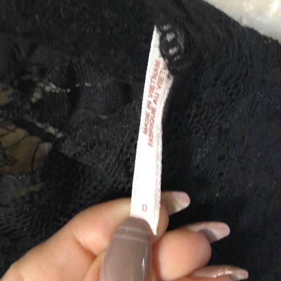 Sexy black lace free people dress size 0 - Picture 6 of 6